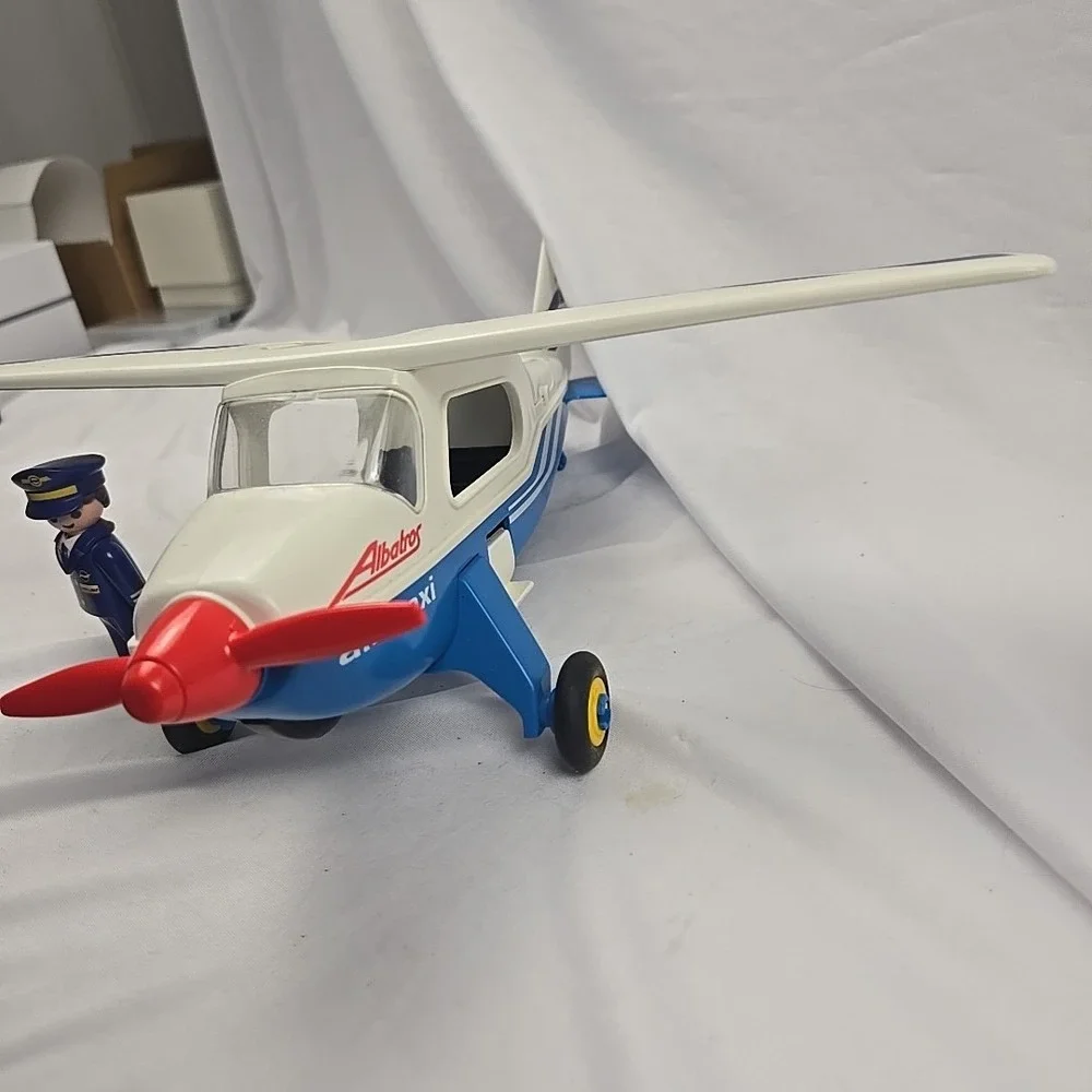 Playmobil 7590‎ Classic Edition Air Taxi The Albatros Taildragger Airplane 1985
